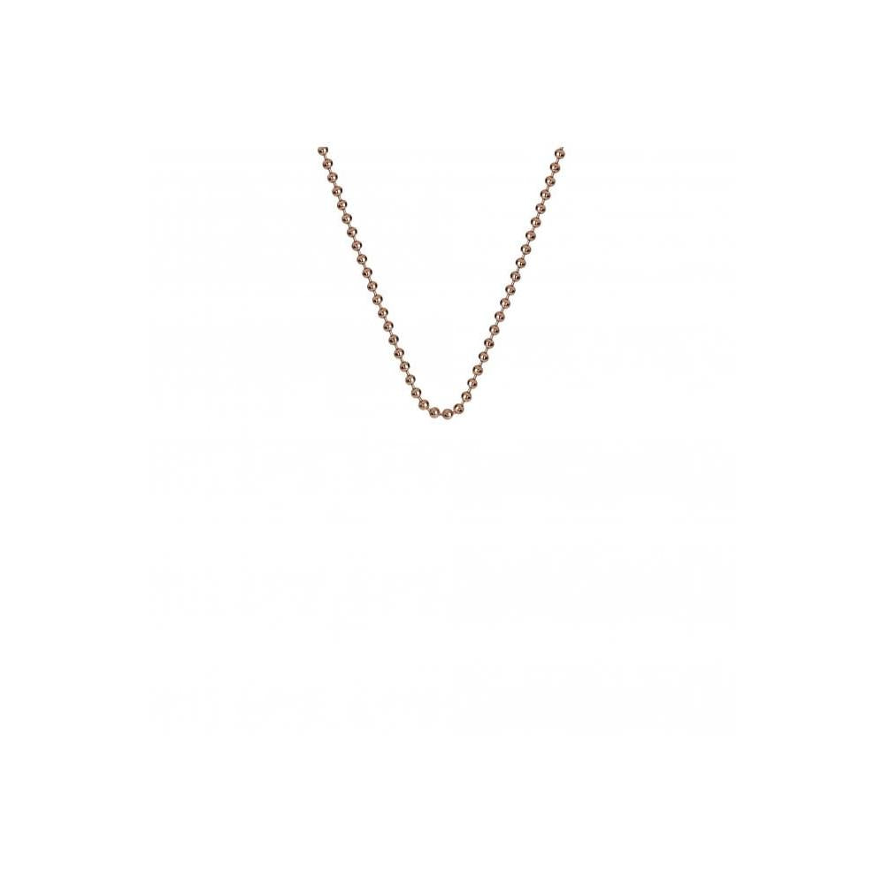 Silver Rose Gold Plated 18' Bead Chain