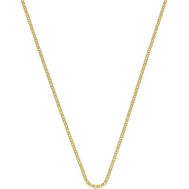 Gold plated silvere Emozioni belcher chain.