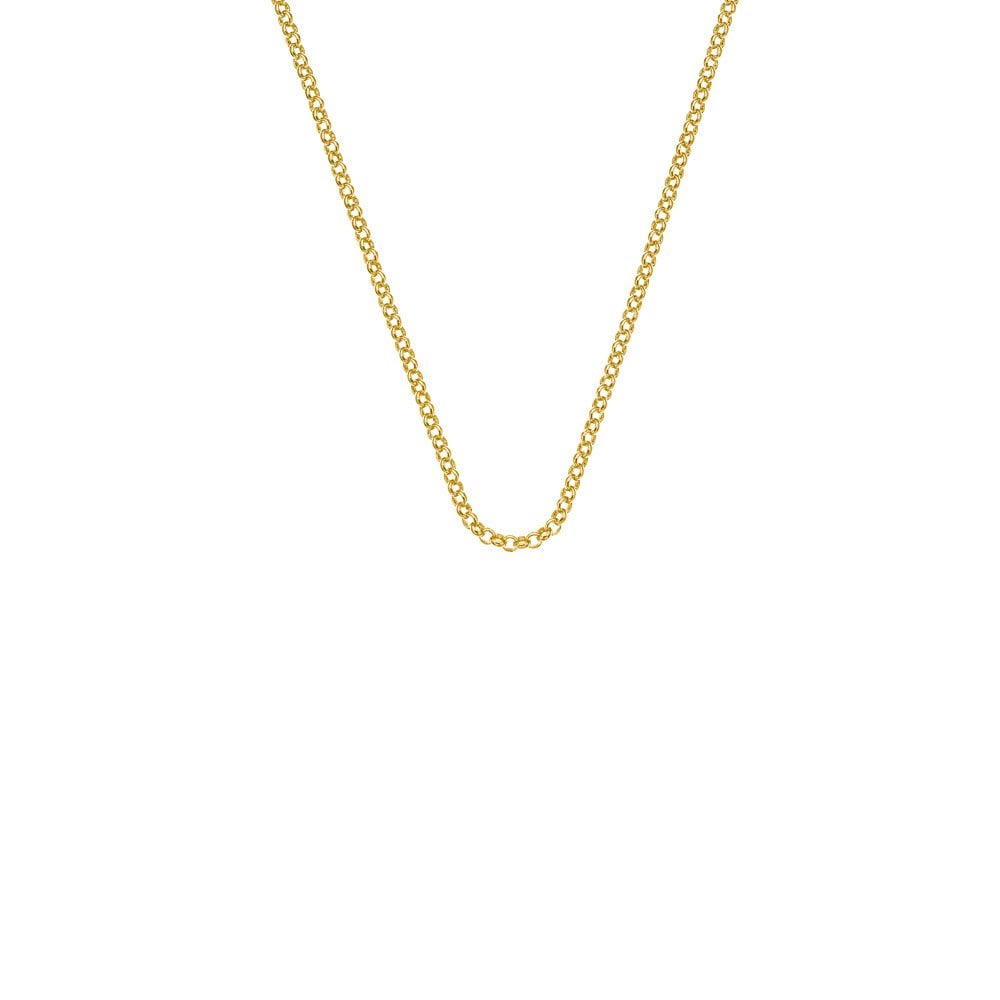 Silver Rose Gold Plated Belcher link chain