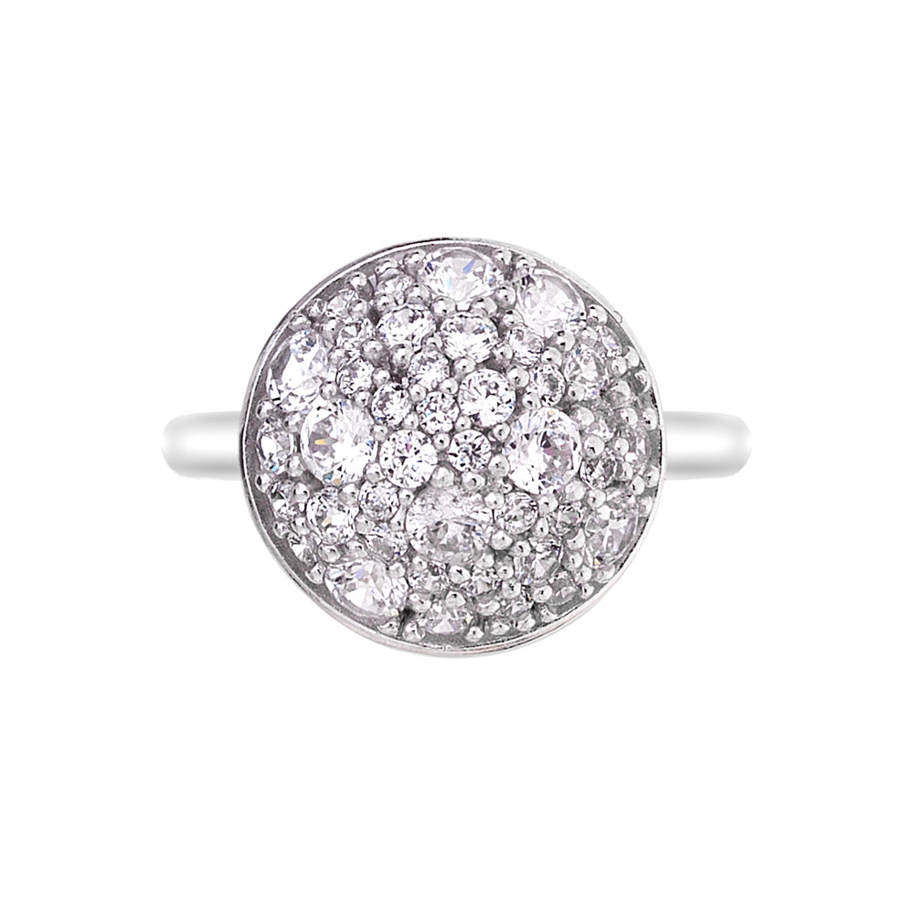 Sil-Bouquet-Silv Cz-Domed