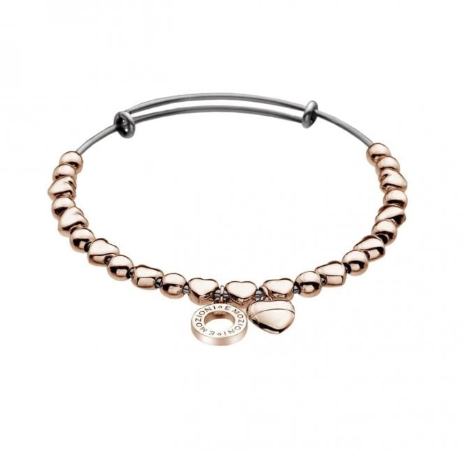 Rose Gold Plated Small Heart Bangle