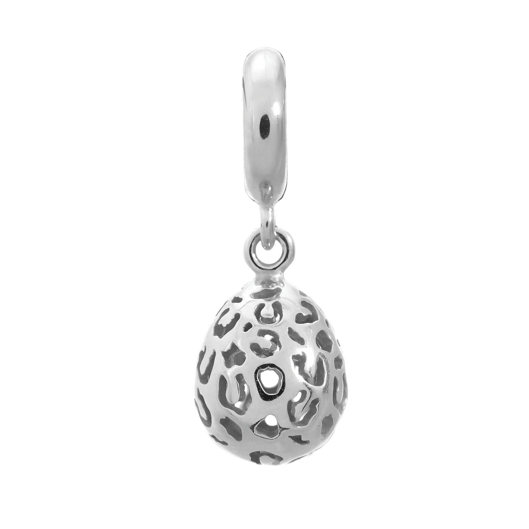 Silver Leopard Cut Drop