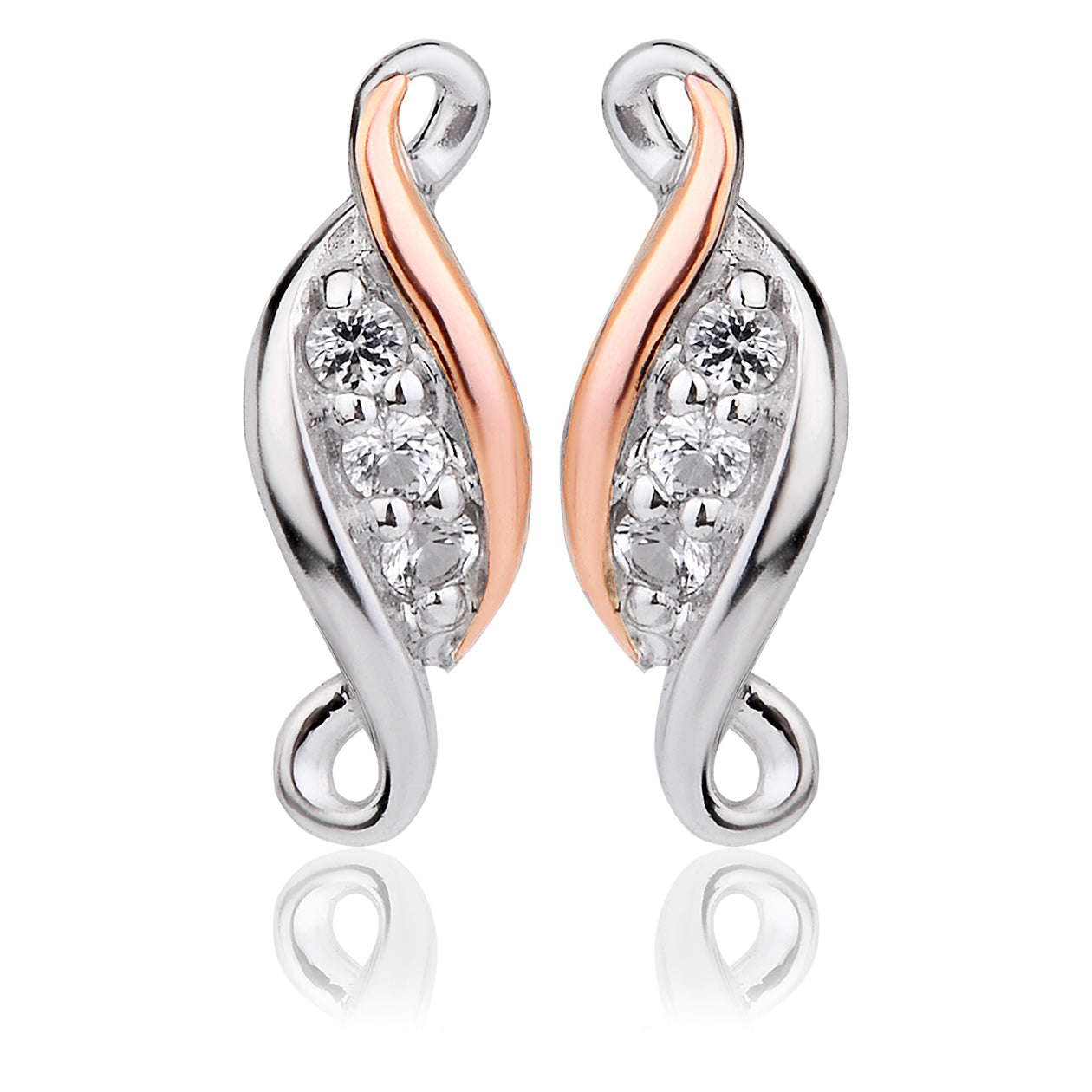 Past Present Future® Sterling Silver Earrings with Topaz