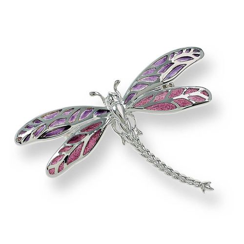Silver Lavender D.Fly Brooch