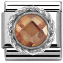 Cc-Round Faceted Stone