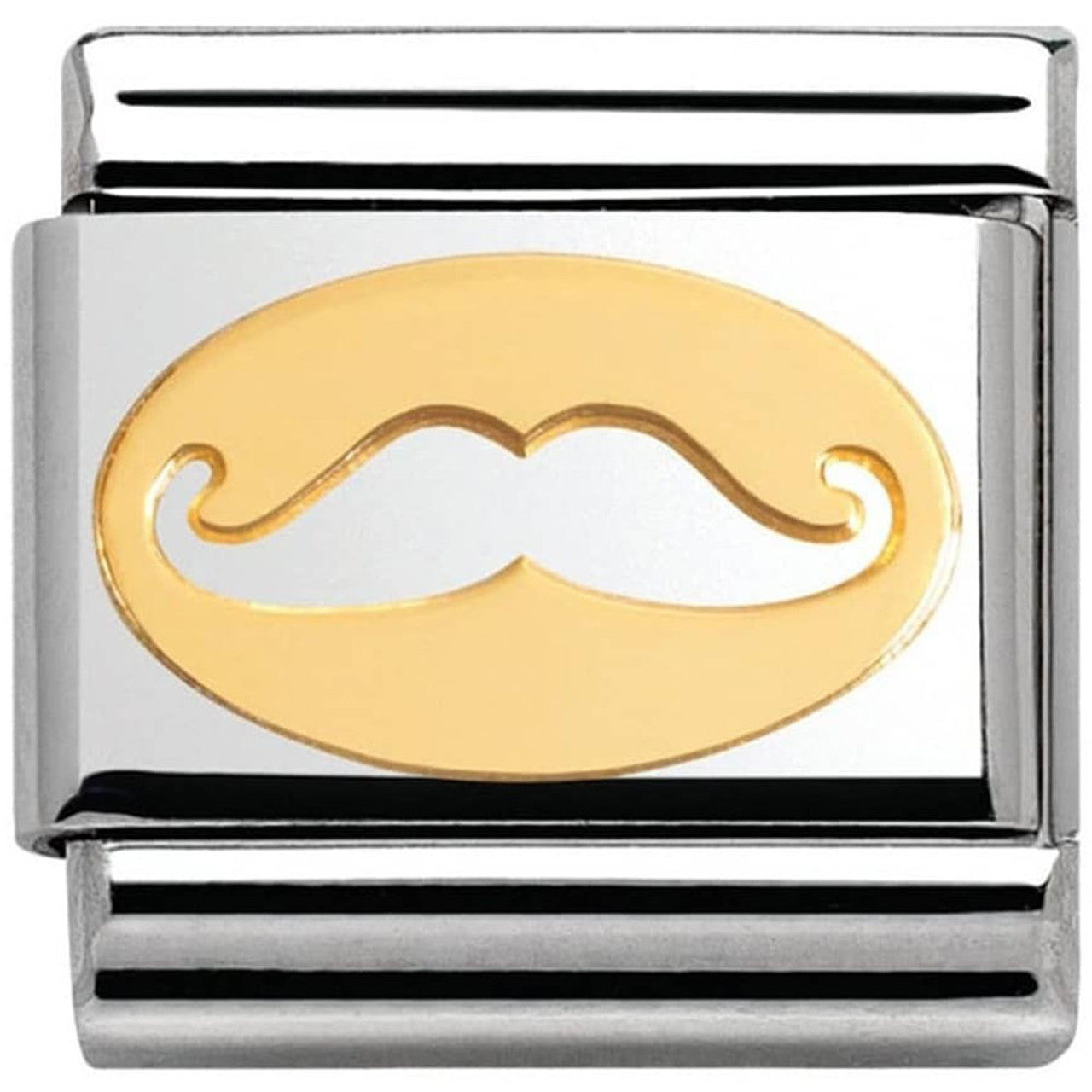 Composable Classic Stainless Steel With 18k Gold Madame & Monsieur - Moustache