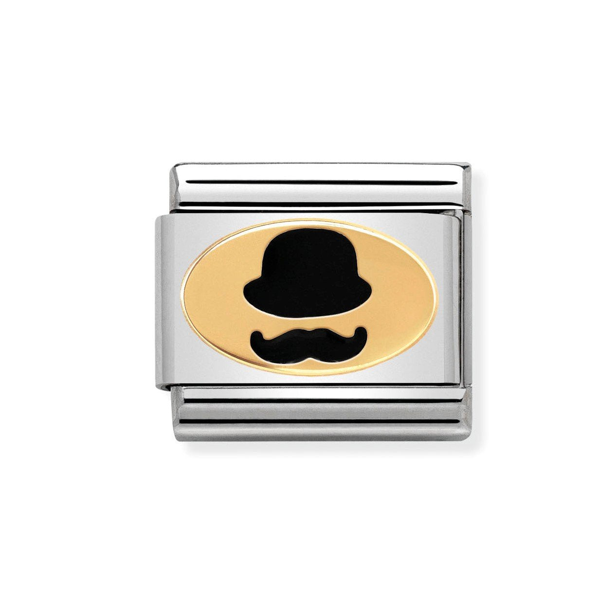 Composable Classic Stainless Steel With Enamel And 18k Gold Madame & Monsieur - Monsieur