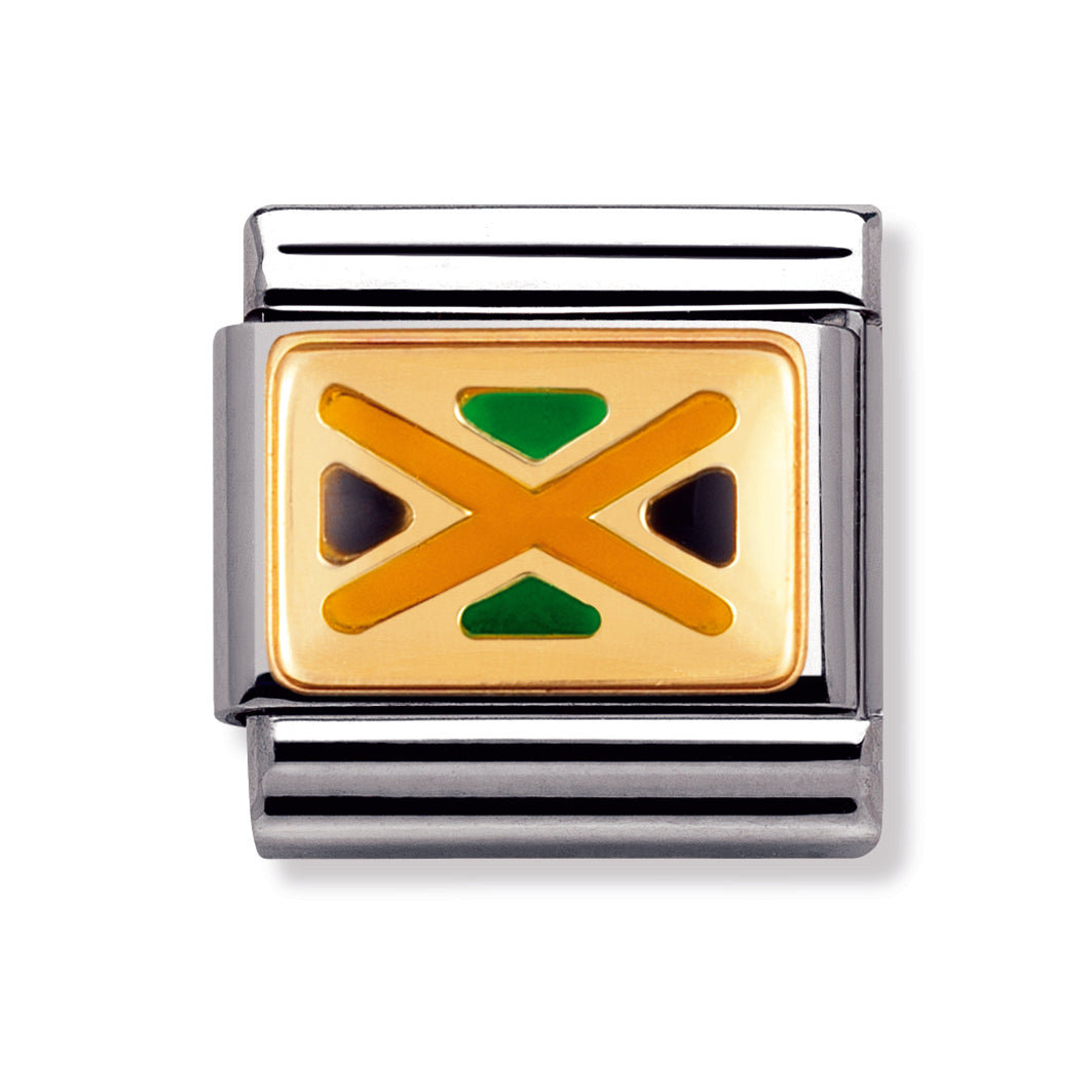 Composable Classic Stainless Steel With Enamel - Jamaica Flag