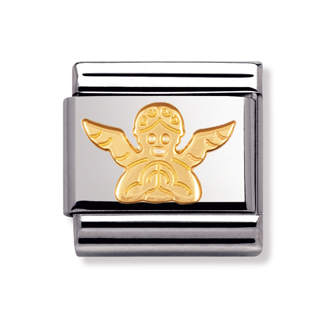 Composable Classic Religious In Stainless Steel And 18k Gold (Angel)