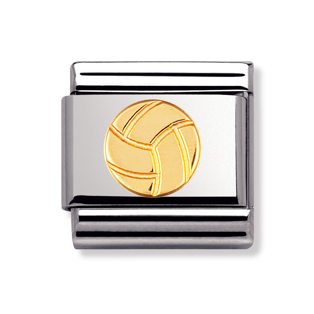 Composable Classic Sports In Stainless Steel With 18k Gold (Volley Ball)