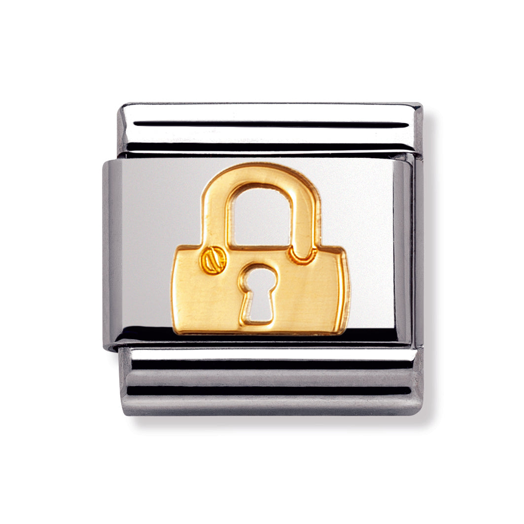 Composable Classic Daily Life In Stainless Steel With 18k Gold (Lock)
