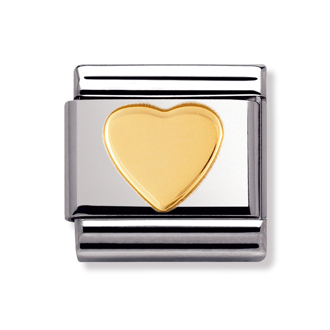 Composable Classic Love In Stainless Steel With 18k Gold (Heart)