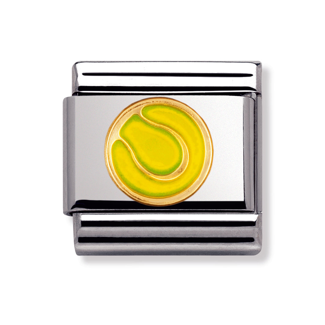 Composable Classic , stainless steel & 18k Sport -Tennis Ball-Enamel
