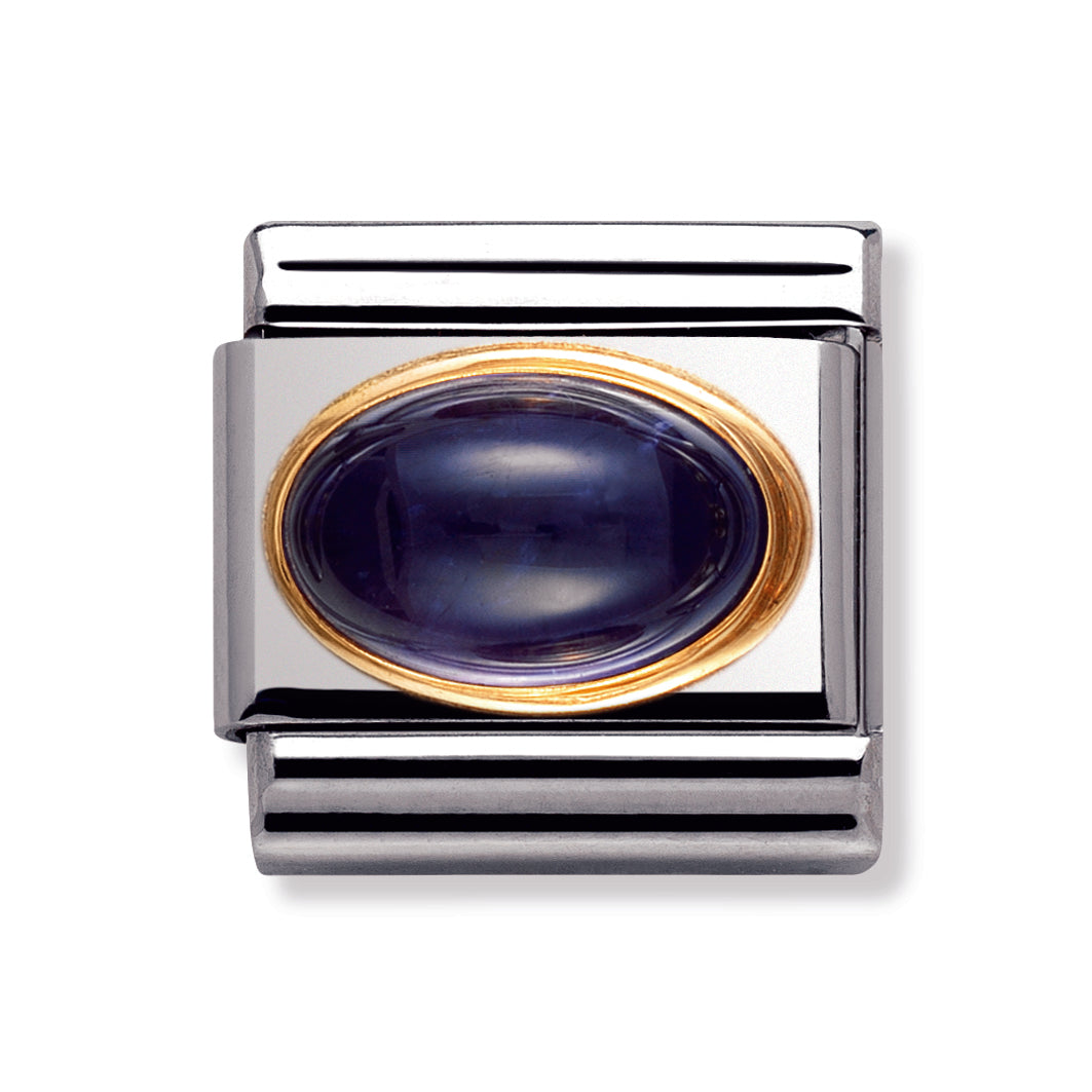 Ss&18ct Yellow Gold Iolite