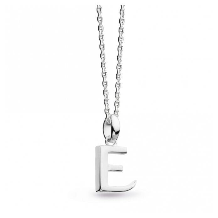 KH Silver Signature Capital E Ncklce