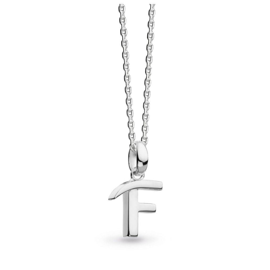 Silver Signature Capital F Necklace. Not rhodiumed