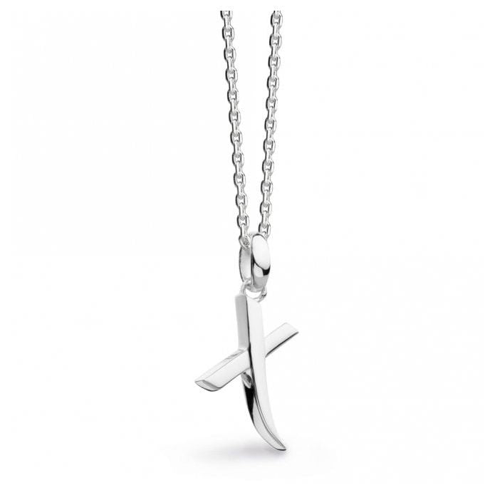 Silver Signature Capital X Necklace. Not rhodiumed