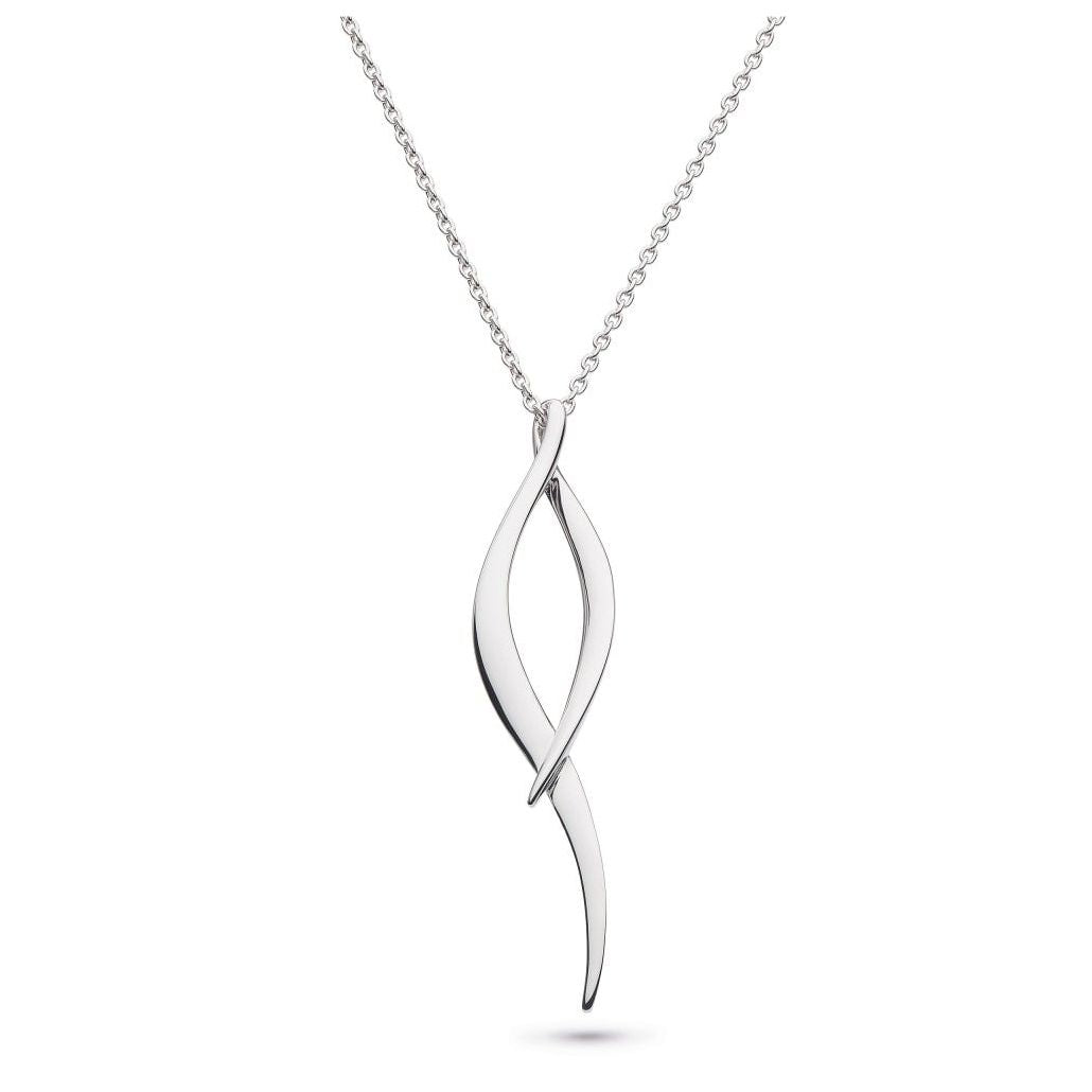 Silver Entwine Twine Twist Necklace
