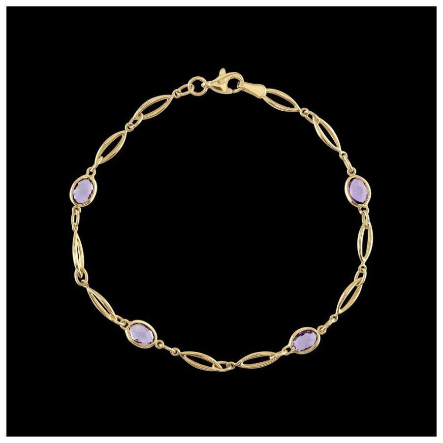 9ct Yellow Gold Ovlam&Gld Marq Motif