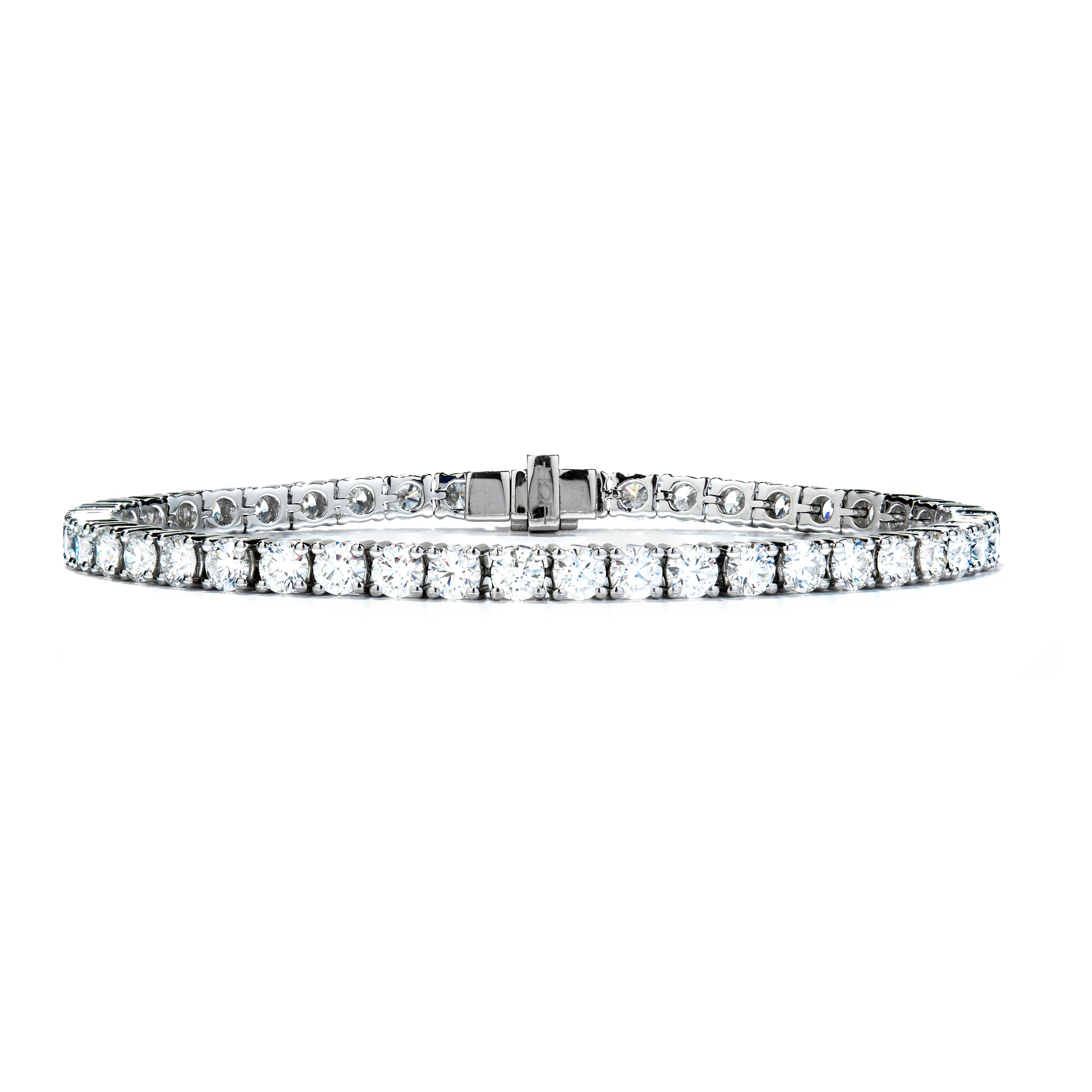 18ct white gold Temptation diamond tennis bracelet