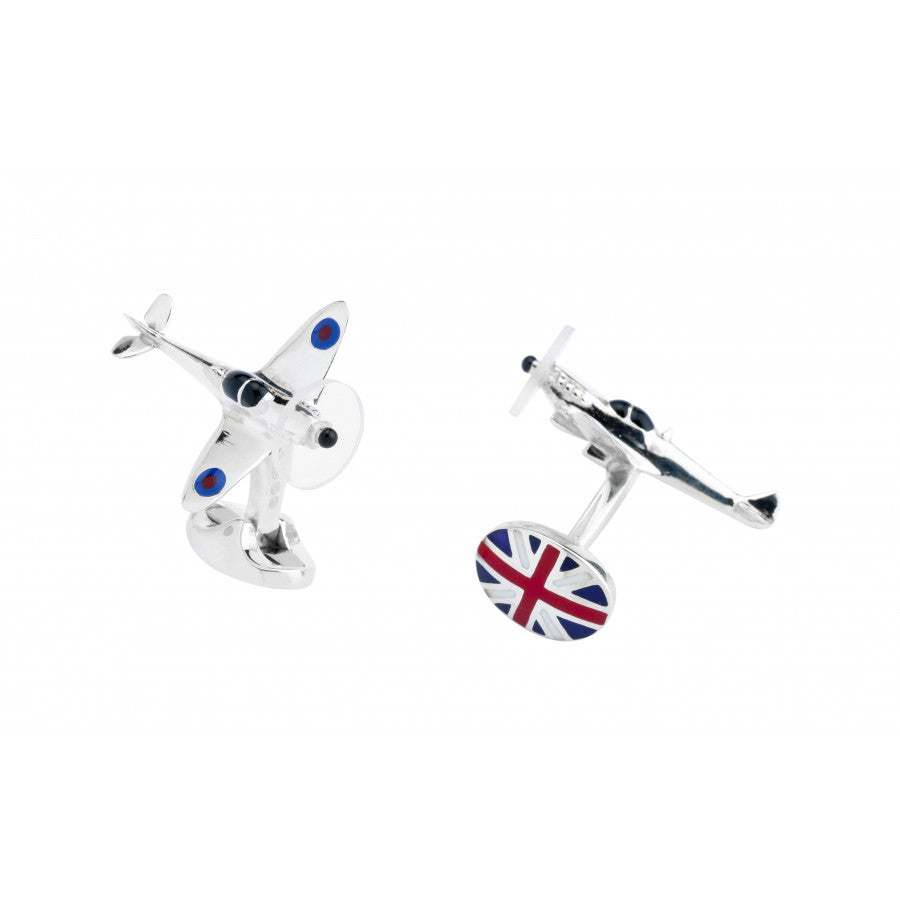 Sterling Silver Spitfire Cufflinks
