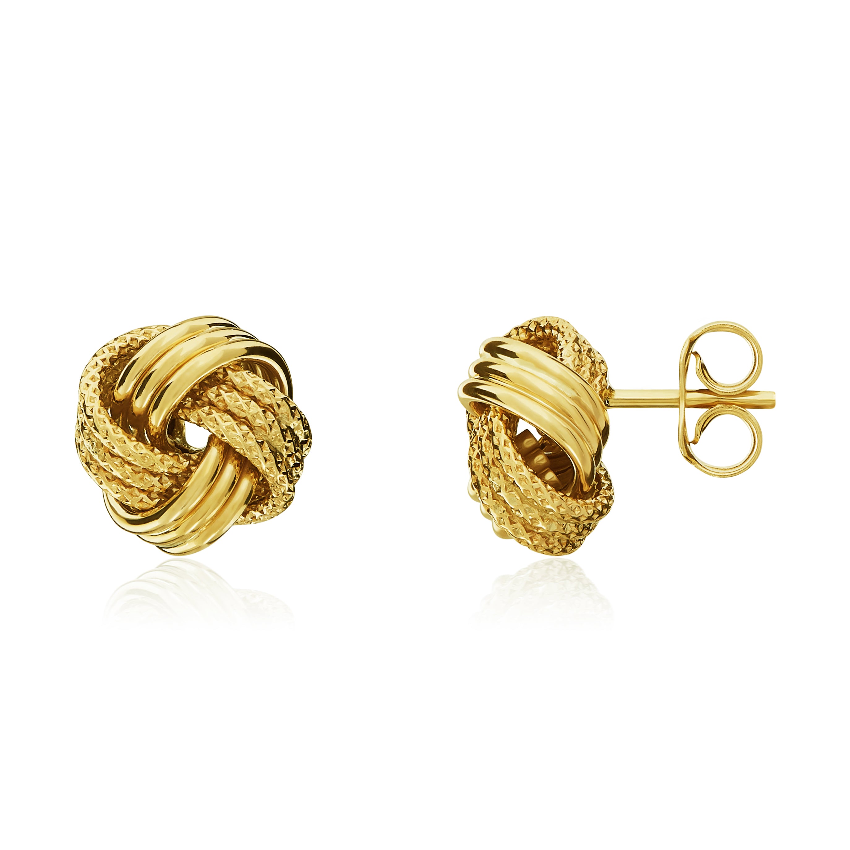 9ct Yellow Gold Pol/Txt Knot