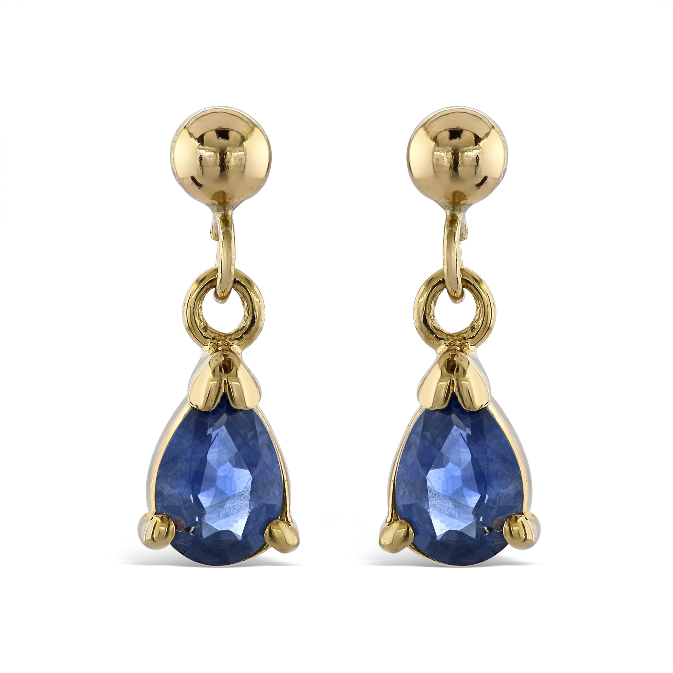 9ct Yellow Gold Pear Sap Drops