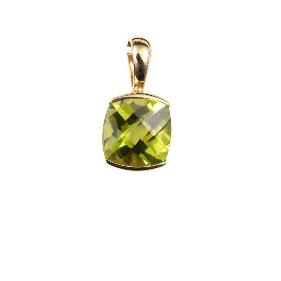 18ct Gold Yellow Gold Peridot Pendant