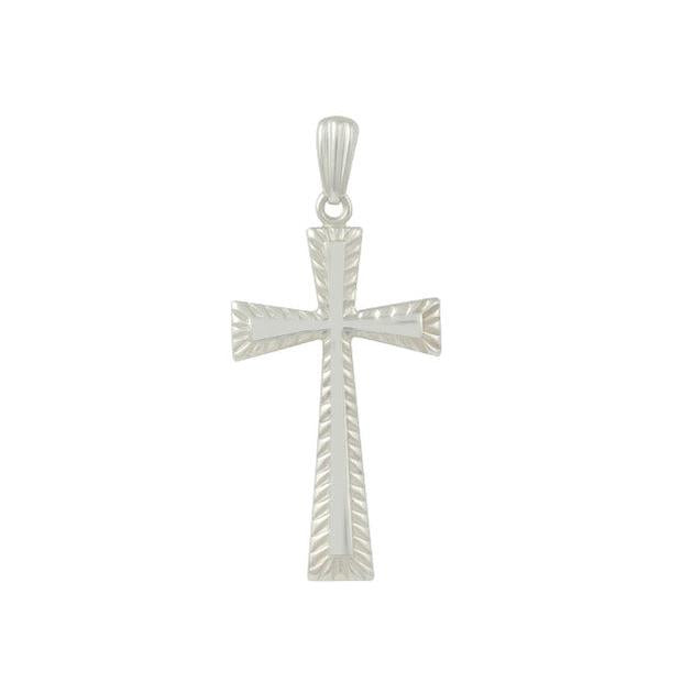 Silver Cross 69 Pendant laser bail