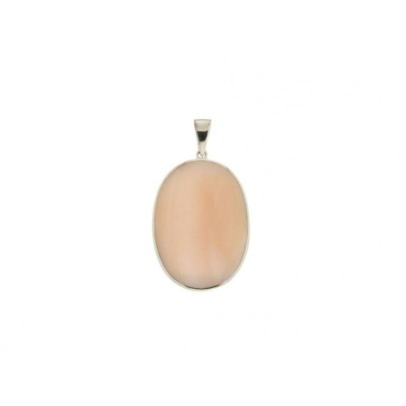 Silver Mop Ovl Pend