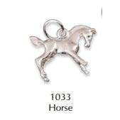 Silver Horse Charm