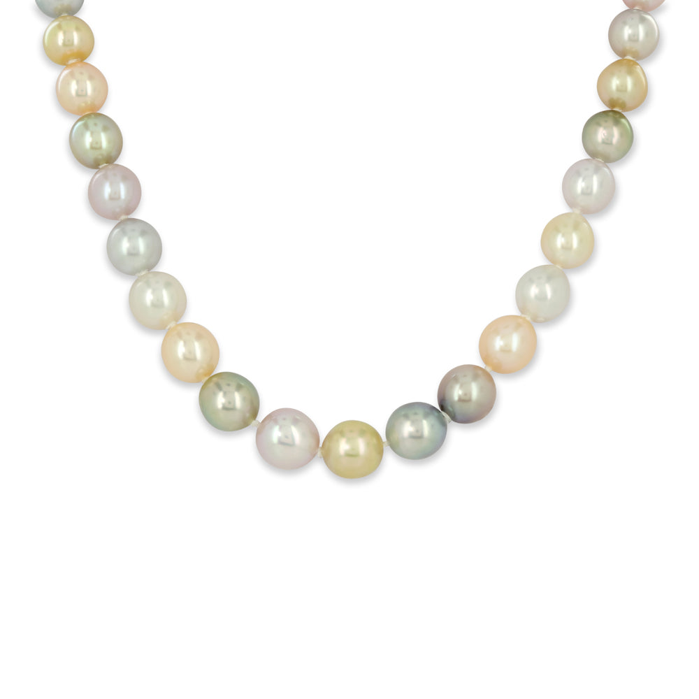 8-10mm Multi-Coloured Cultured Freshwater Pearl Necklace
