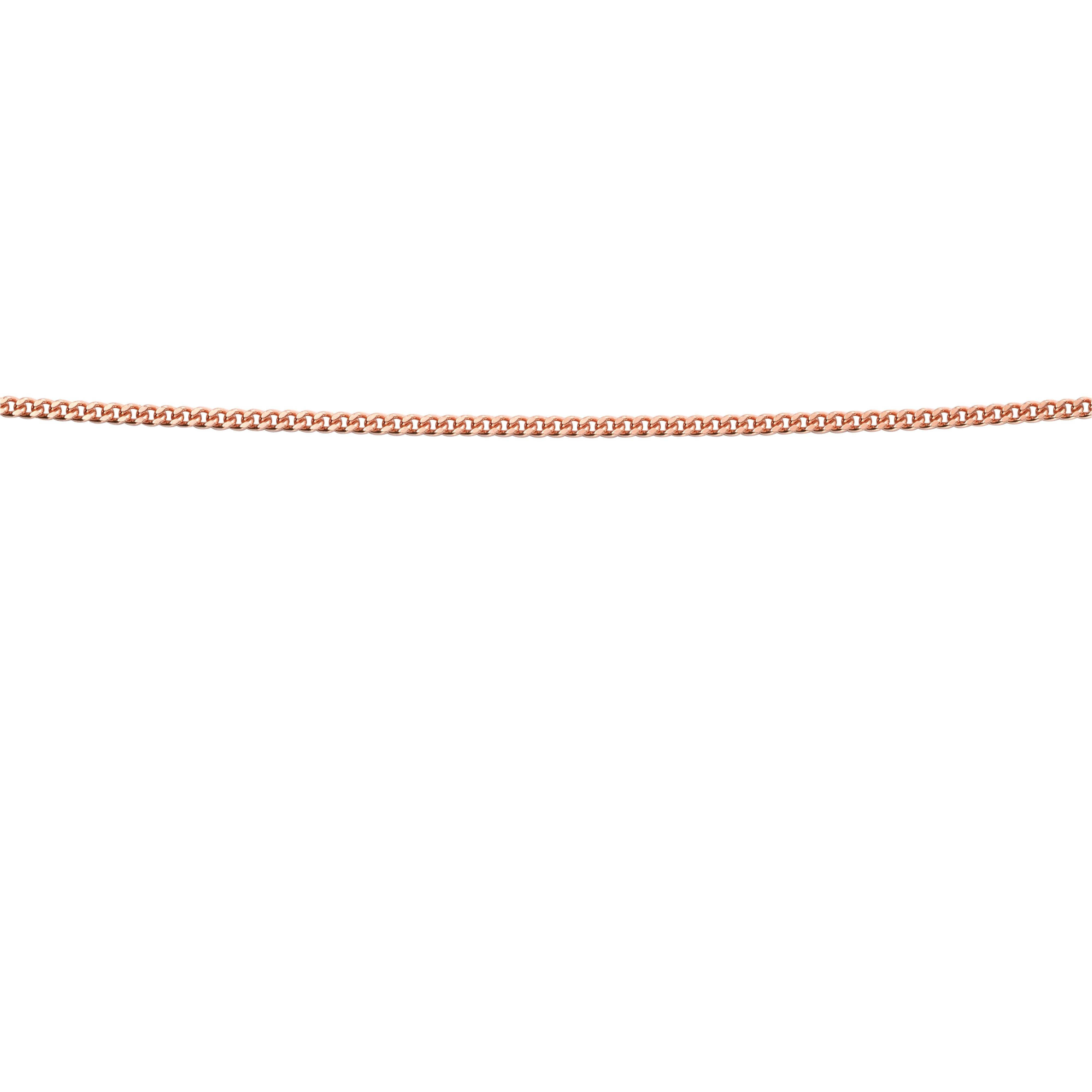 9ct Rose Gold 46cm Curb Link Chain