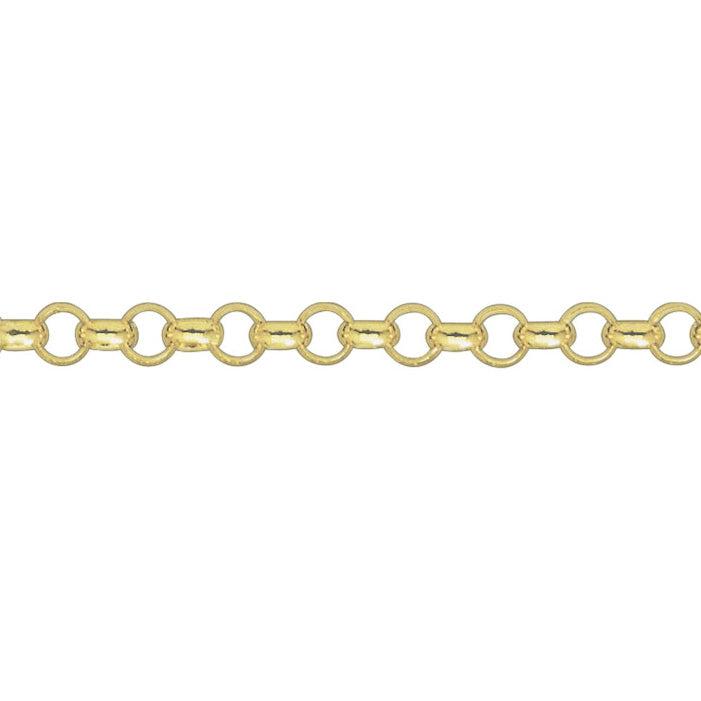 9ct Yellow Gold 18" Box Belcher Link Necklace