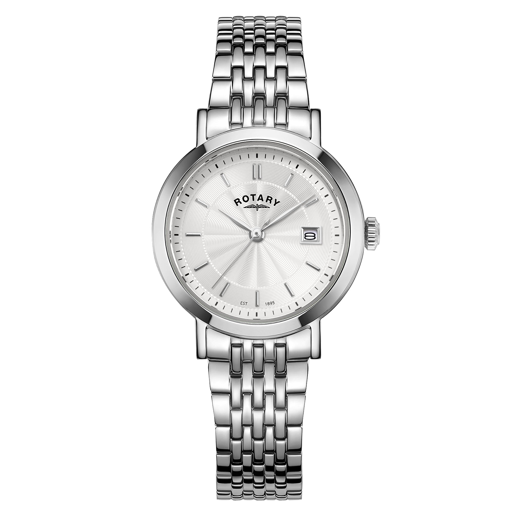 Heritage Windsor stainless steel case bracelet watch