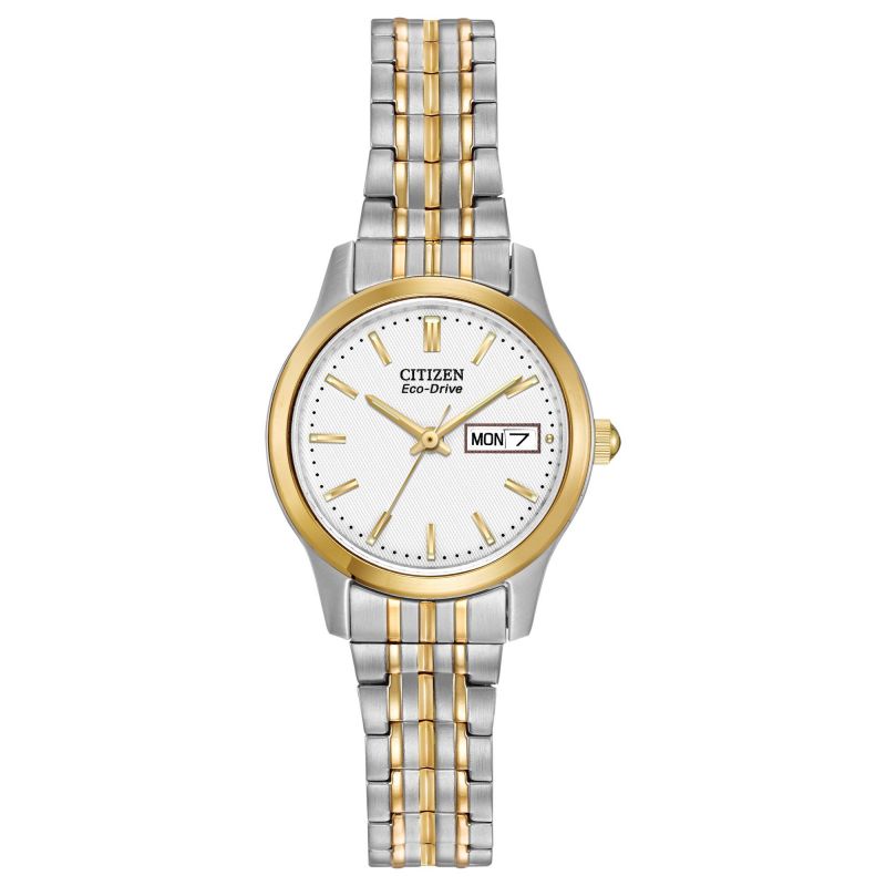 Eco-Drive Lady's two colour expanding strap watch
