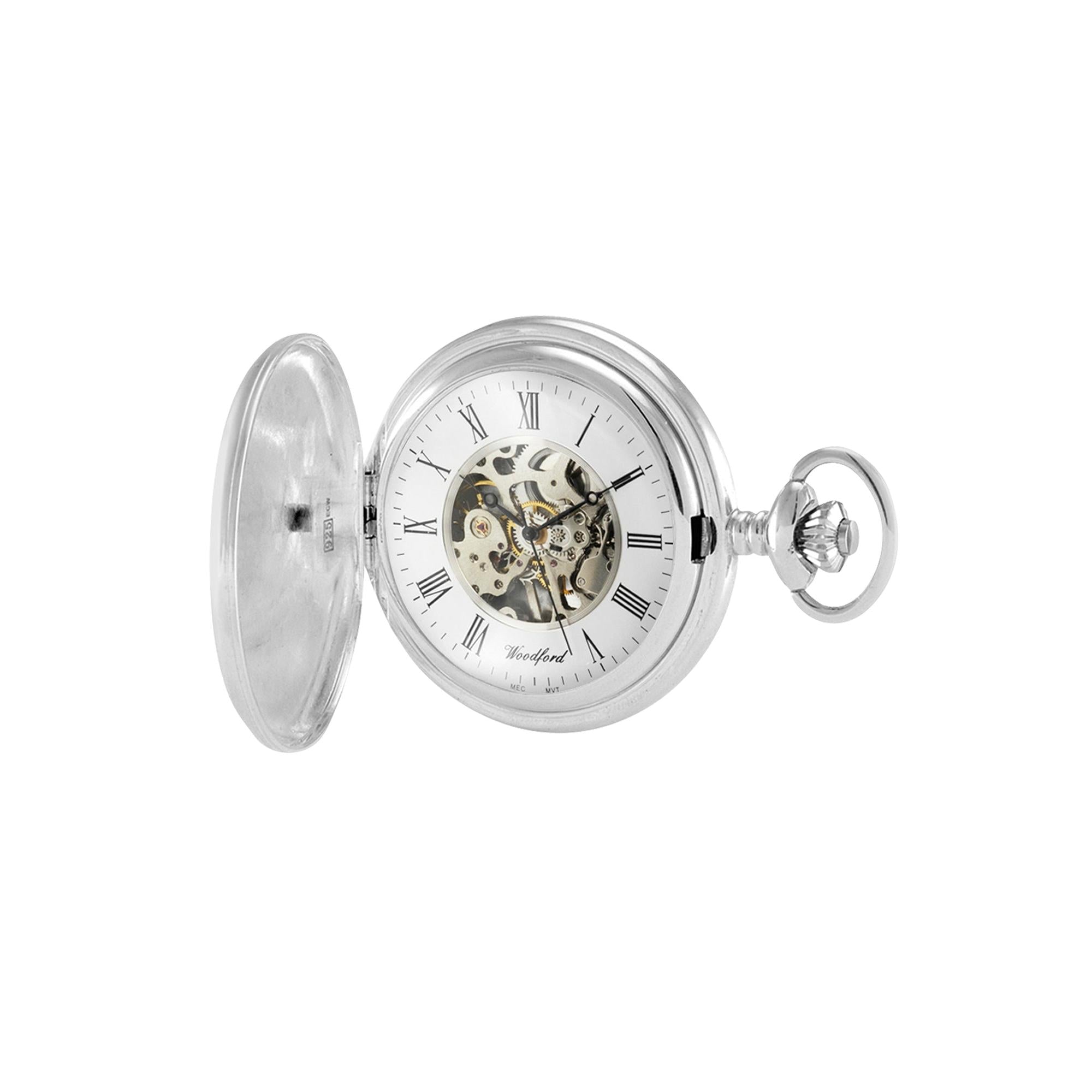 Silver Pocket Watch with Watch Albert