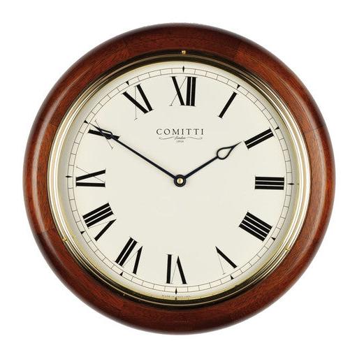 Mahogany 10" Dial Quartz Wall Clock