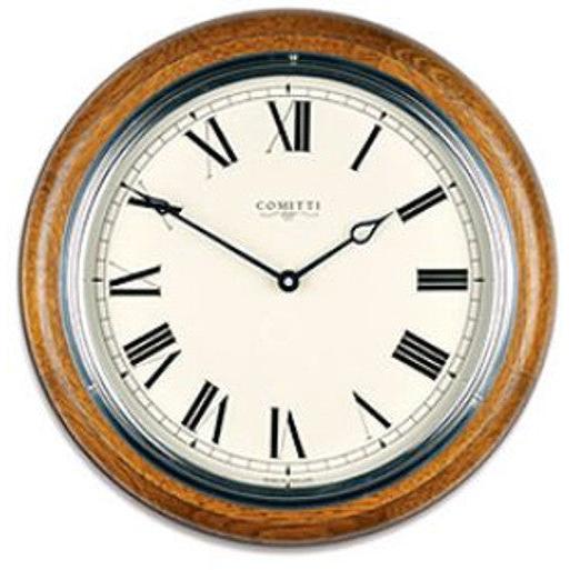 Oak 10" Dial Quartz Wall Clock