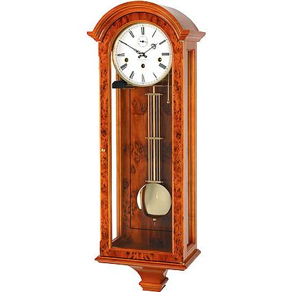 Yew Arch Top Triple Chime Wall Clock