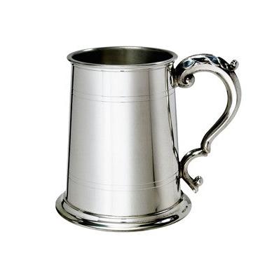Pewter Standard Lined 1-Pint Tankard