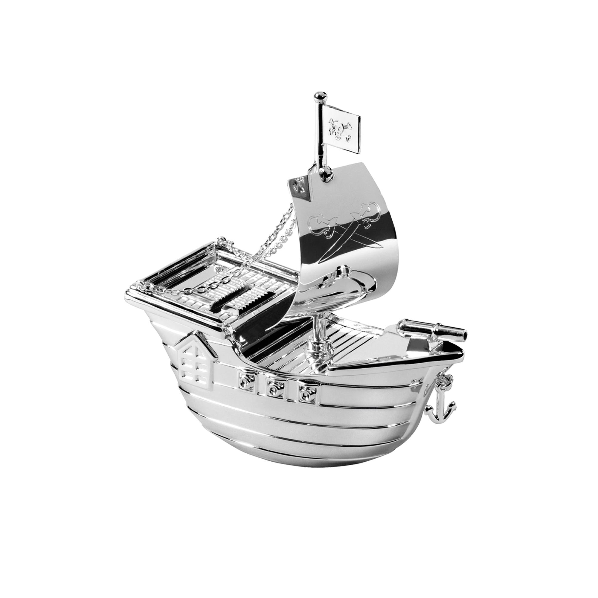 Silver plated Galleon Money Box