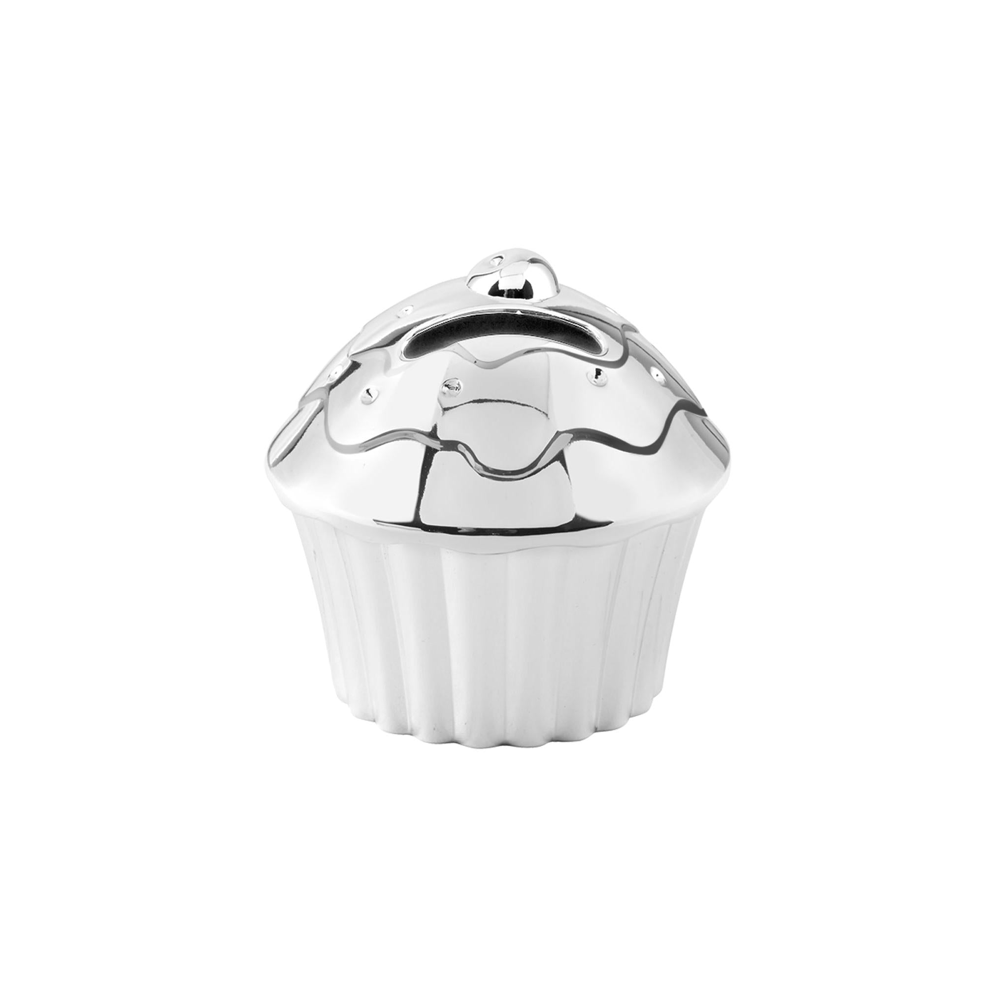 Silver plated Cup Cake Money Box