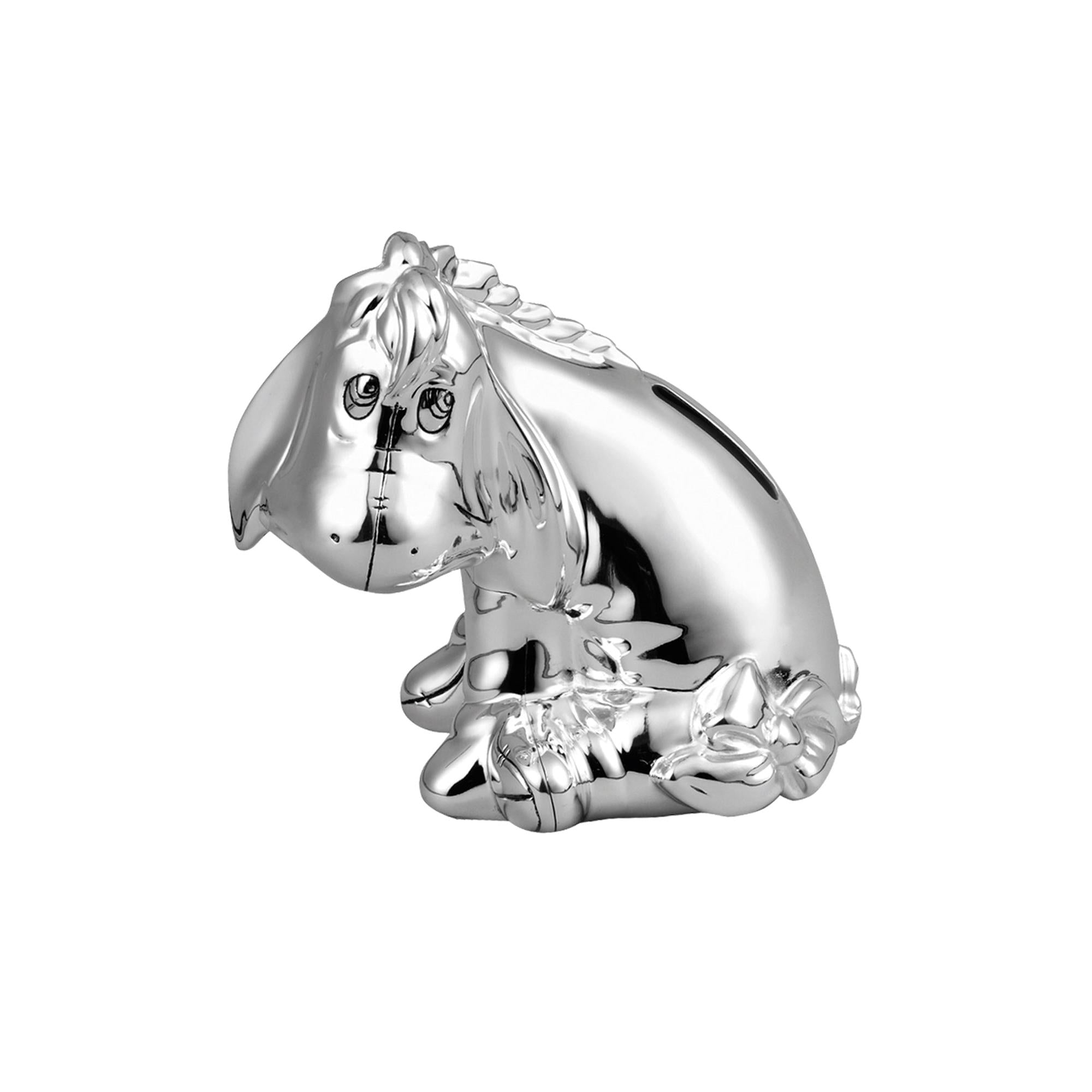 Silver plated Eeyore Money Box