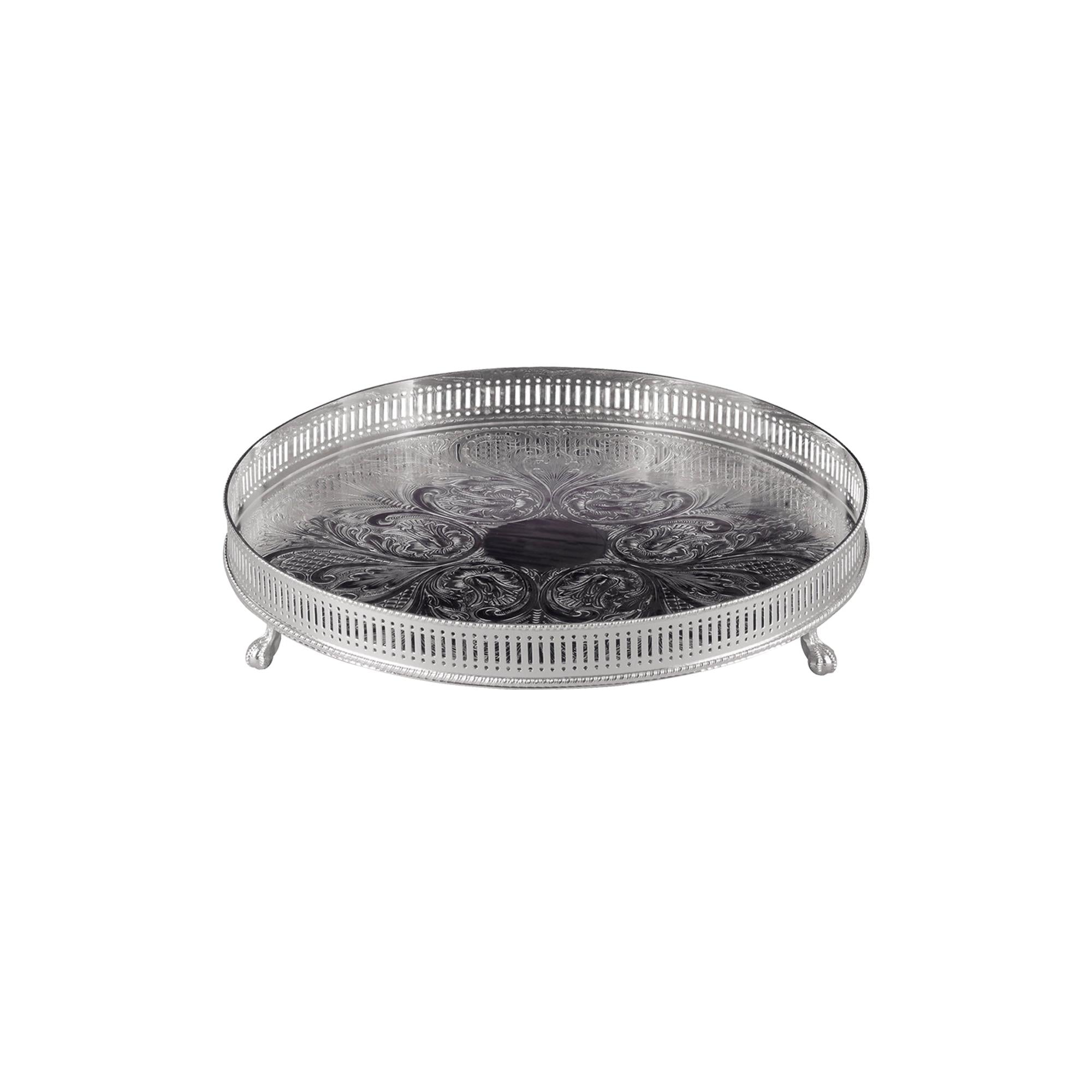 Silver Plated 12" Gallery Tray