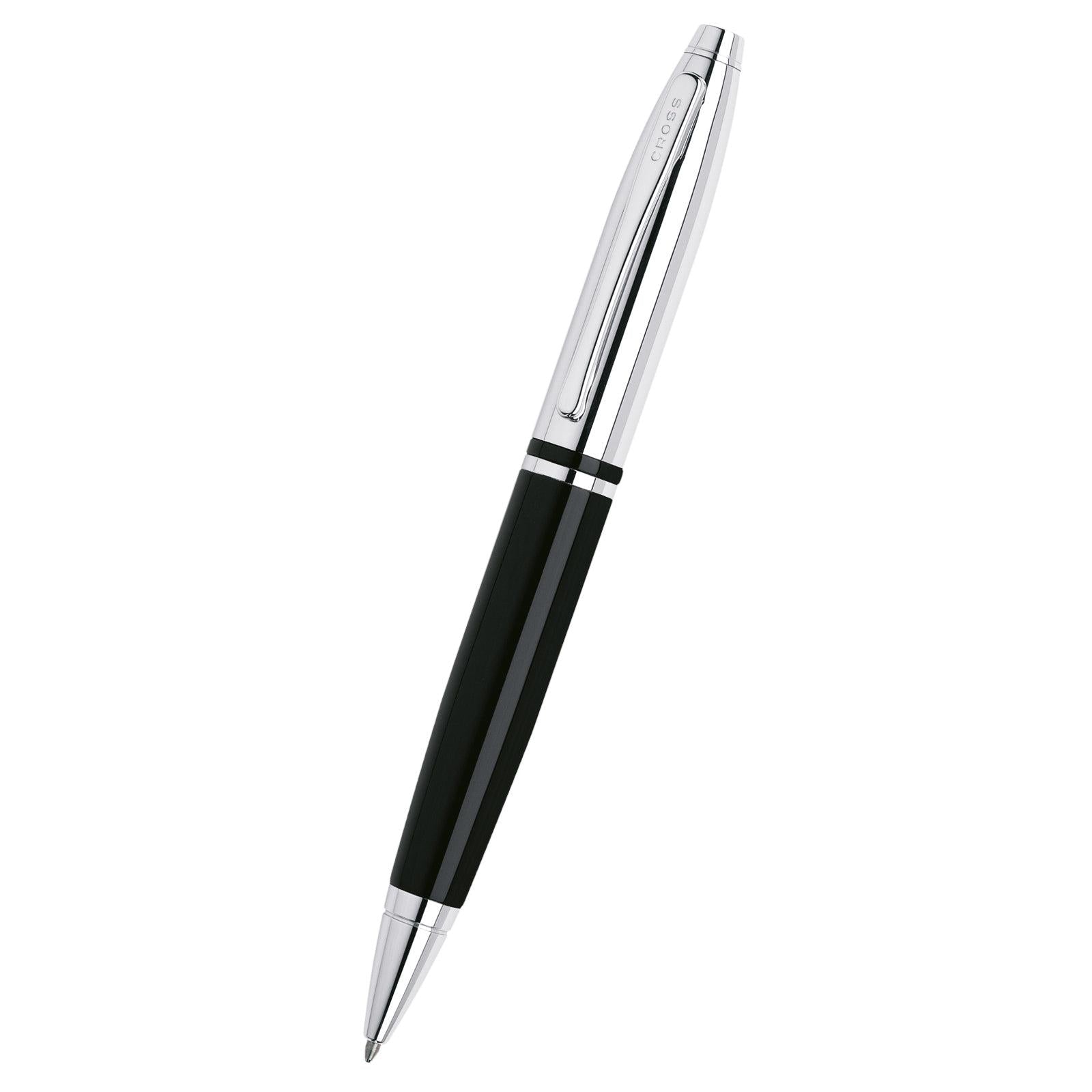 Calais™ Chrome & Black Lacquer Ballpoint Pen