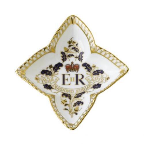 Royal Crown Derby Queen's Diamond Jubilee Tray