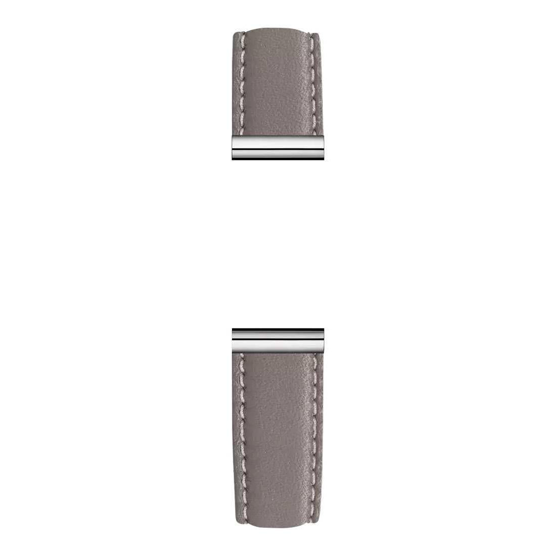 Antarès Interchangeable Watch Strap – Grey Leather / Stainless Steel