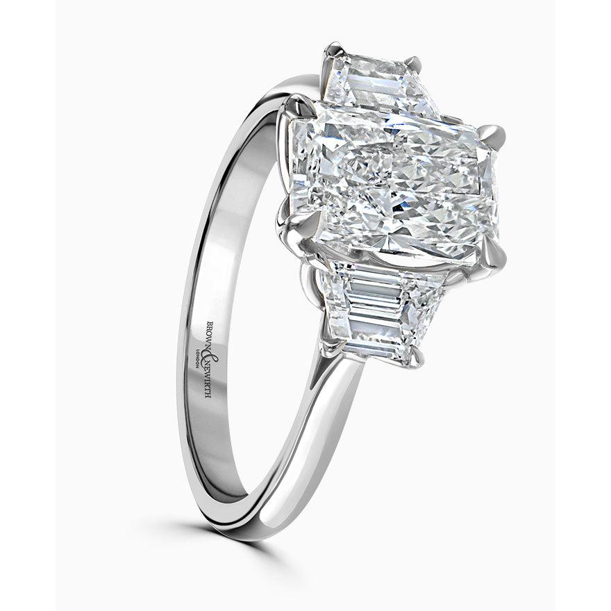 Platinum 950 1.5ct Mount with D-VS1 Stones