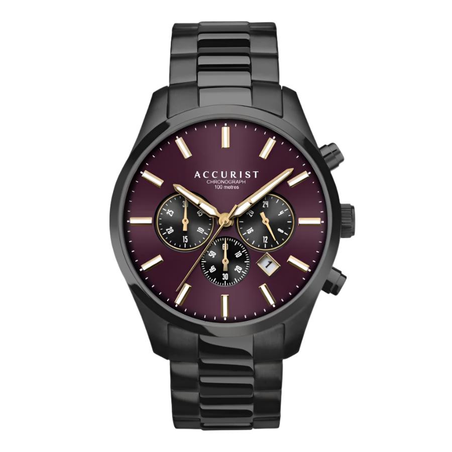 Accurist Watches Ltd-Gents Quartz Chronograph-Dipples Jewellers